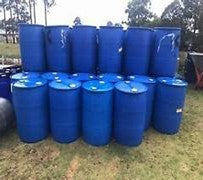 Blue Plastic Barrel 55 Gallon
