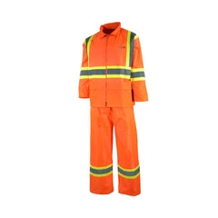 Hi Viz Safety - 2 Piece Rain Suit - Orange