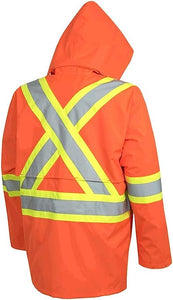 Hi Viz Safety - 2 Piece Rain Suit - Orange