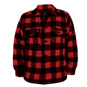 Red Checkered Wool Shirt