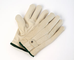 Cowhide Grain Leather Ropers Gloves - Insulated