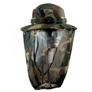 Woodland Camo Boonie with Mosquito Net
