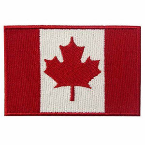Canadian Sew On Patches - Red/White