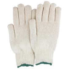 String Knit Jersey Gloves - Natural
